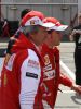 Fernando Alonso en el Paddock del Circuit de Catalunya